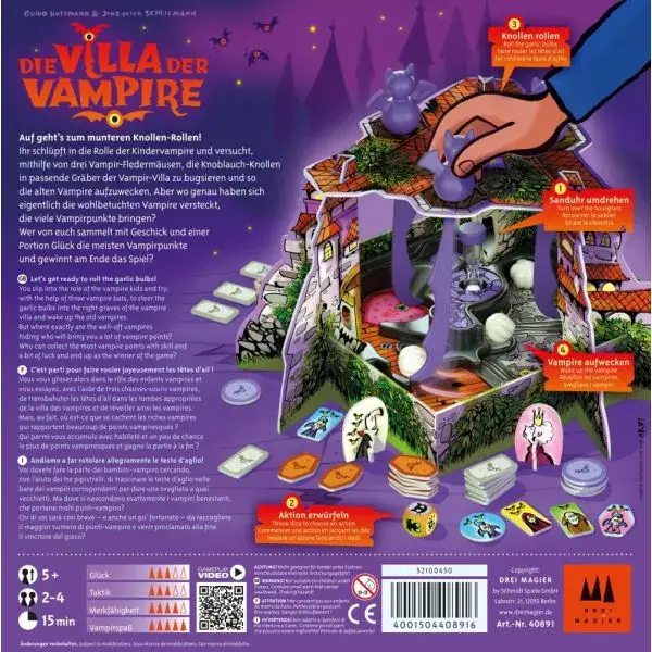 Schmidt Spiele Drei Magier®: Die Villa der Vampire, Kinderspiel Hotsell