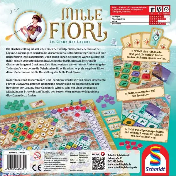 Schmidt Spiele Mille Fiori, Familienspiel Schlussverkauf