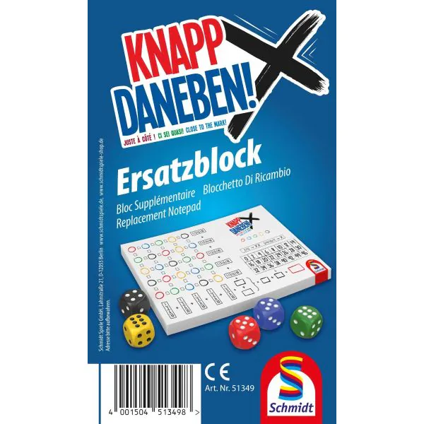Schmidt Spiele Knapp daneben - Ersatzblock (75 Blatt)