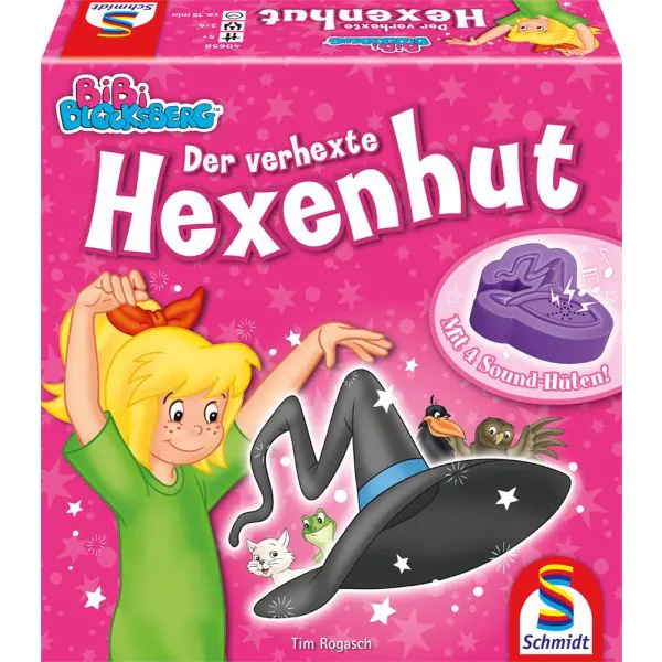 Schmidt Spiele Bibi Blocksberg: Der verhexte Hexenhut, Kinderspiel