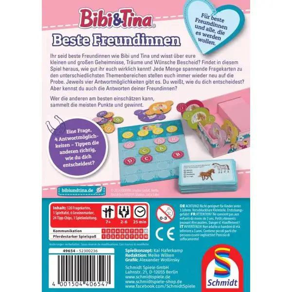 Schmidt Spiele Bibi & Tina: Beste Freundinnen; Kinderspiel Lagerräumung
