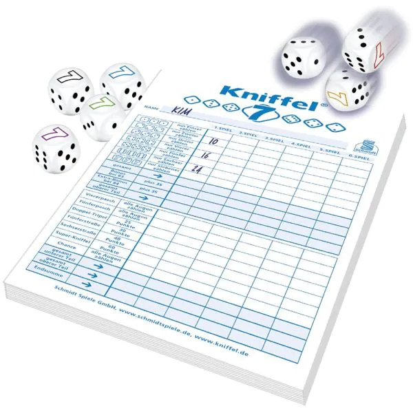 Schmidt Spiele Kniffel® 7, Würfelspiel Neuheiten