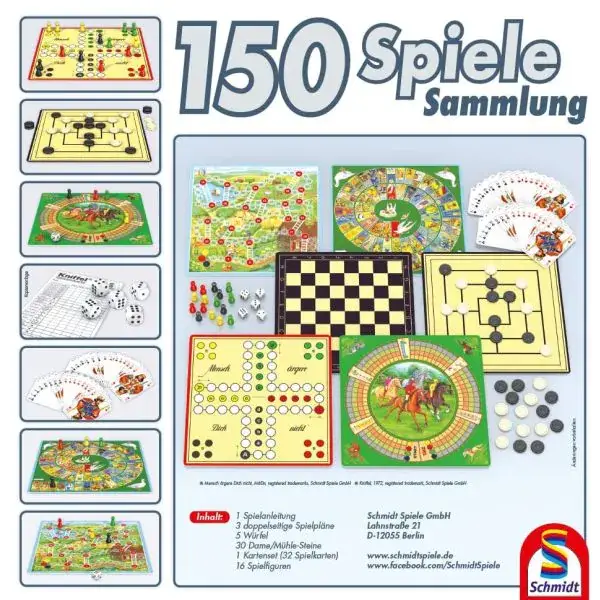Schmidt Spiele 150er Spielesammlung, 150 Spielemöglichkeiten, grün Bestseller