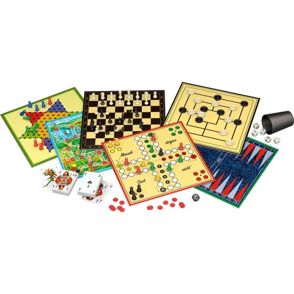 Schmidt Spiele 300er Spielesammlung, 300 Spielemöglichkeiten, rot Saisonale Angebote
