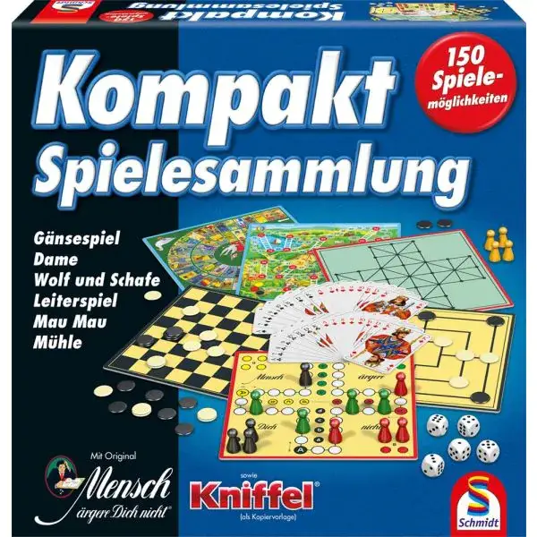 Schmidt Spiele 150er Kompakt-Spielesammlung, 150 Spielemöglichkeiten
