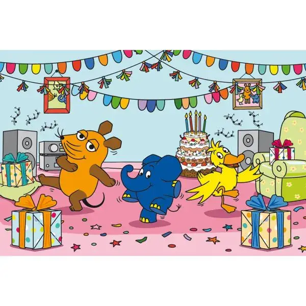 Schmidt Spiele Die Maus: Elefantastische Party, 100 Teile Kinderpuzzle VIP-Rabatte