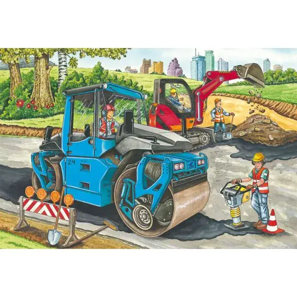Schmidt Spiele Meine liebsten Baustellenfahrzeuge, 3 x 48 Teile Kinderpuzzle Letzte 3 Tage