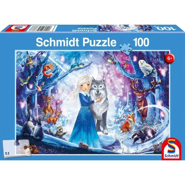 Schmidt Spiele Prinzessin im Winterwald, 100 Teile Kinderpuzzle