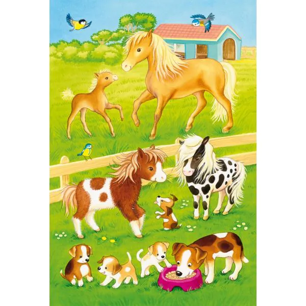 Schmidt Spiele Niedliche Haustiere, 3 x 24 Teile Kinderpuzzle Letzte 2 Tage