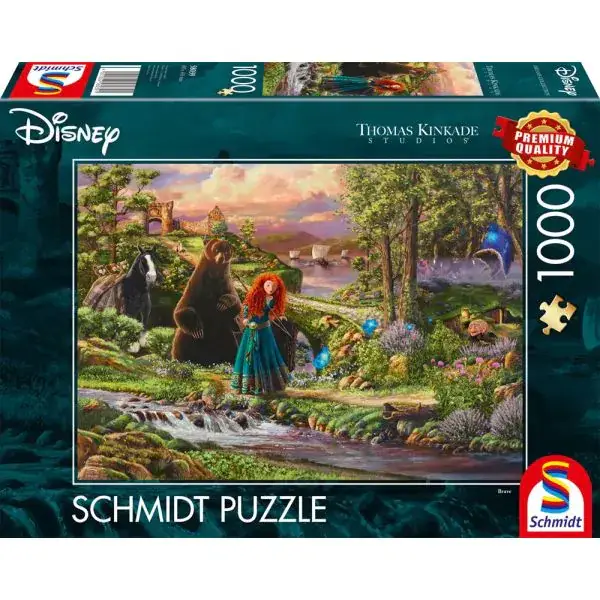 Schmidt Spiele Thomas Kinkade Studios: Disney Dreams Collection - Brave - Merida – Legende der Highlands (Brave - Merida - Legende der Highlands), 1.000 Teile Puzzle