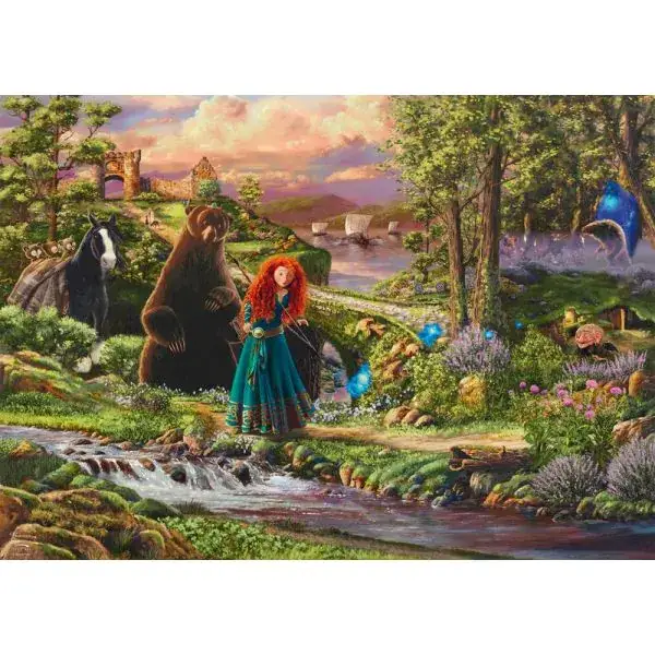 Schmidt Spiele Thomas Kinkade Studios: Disney Dreams Collection - Brave - Merida – Legende der Highlands (Brave - Merida - Legende der Highlands), 1.000 Teile Puzzle Bis zu 50% Rabatt