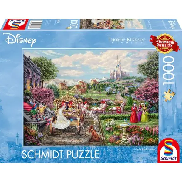 Schmidt Spiele Thomas Kinkade Studios: Disney Dreams Collection - Cinderella Happily Ever After (Aschenputtel - Glücklich bis ans Ende), 1.000 Teile