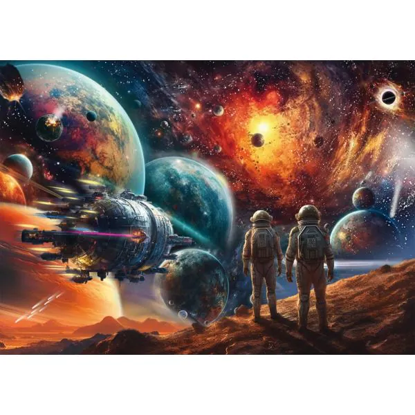 Schmidt Spiele Michele Farella: Kosmische Farbenpracht: Reise ins Weltall, 1.000 Teile Puzzle Nur für heute
