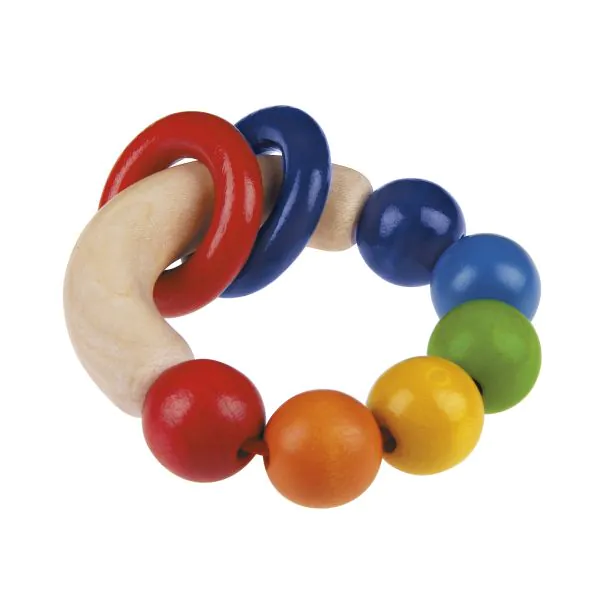 Schmidt Spiele Rondello, Greifling aus Holz, 7,5 cm