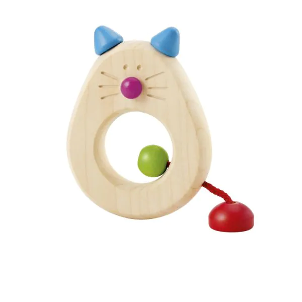 Schmidt Spiele Catina, Katzen, Greifling aus Holz, 8,5 cm
