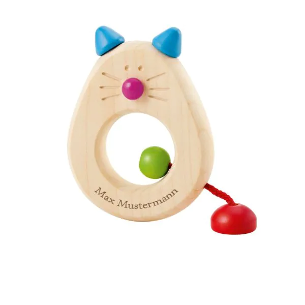Schmidt Spiele Catina, Katzen, Greifling aus Holz, 8,5 cm Super Rabatt