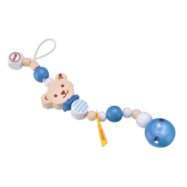 Schmidt Spiele Steiff: Schnullerkette blau, 21 cm Fabrikladen