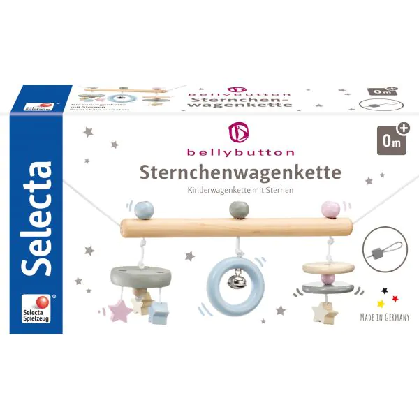 Schmidt Spiele bellybutton: Sternchen, Wagenkette aus Holz, 63 cm Günstig kaufen
