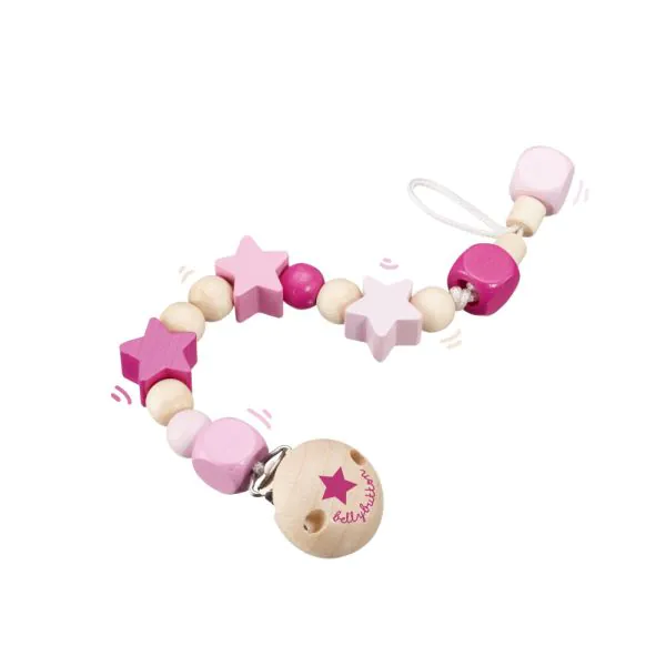 Schmidt Spiele bellybutton: Schnullerkette Sternchenglück rosa