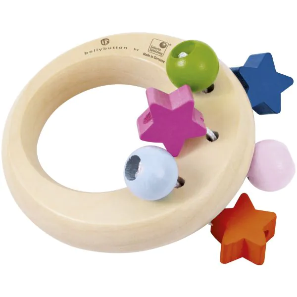 Schmidt Spiele bellybutton: Sternenzauber, Greifling aus Holz, 8 cm