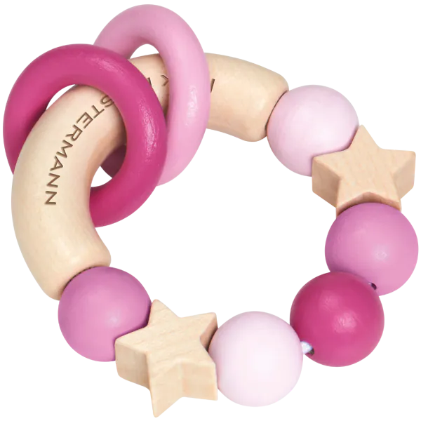 Schmidt Spiele bellybutton: Glücksgriff rosa, Greifling aus Holz, 7,5 cm Blitzangebot