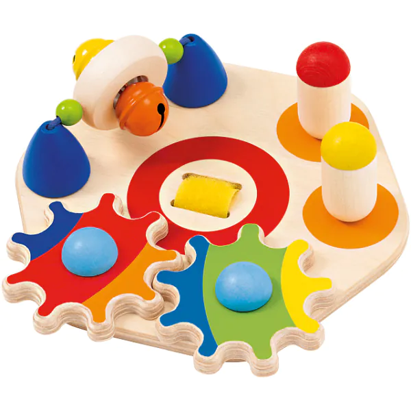 Schmidt Spiele Minitivity, Motorikspielzeug aus Holz, 14 cm