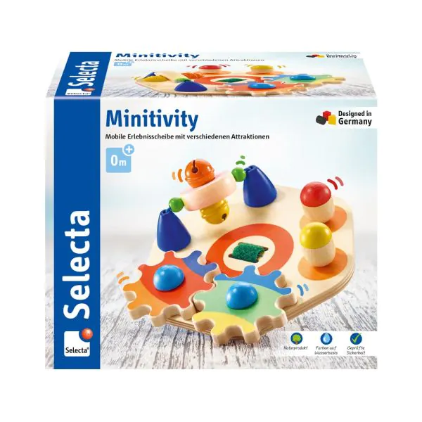 Schmidt Spiele Minitivity, Motorikspielzeug aus Holz, 14 cm Tiefpreis