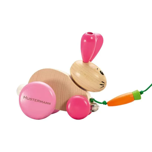 Schmidt Spiele Hanna Hoppel, Nachziehspielzeug aus Holz, 13 cm Zeitbegrenzte Promotion