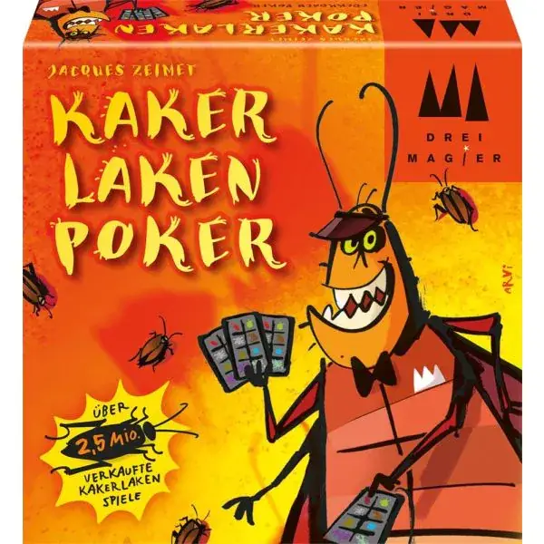 Schmidt Spiele Drei Magier®: Kakerlaken-Poker, Kartenspiel