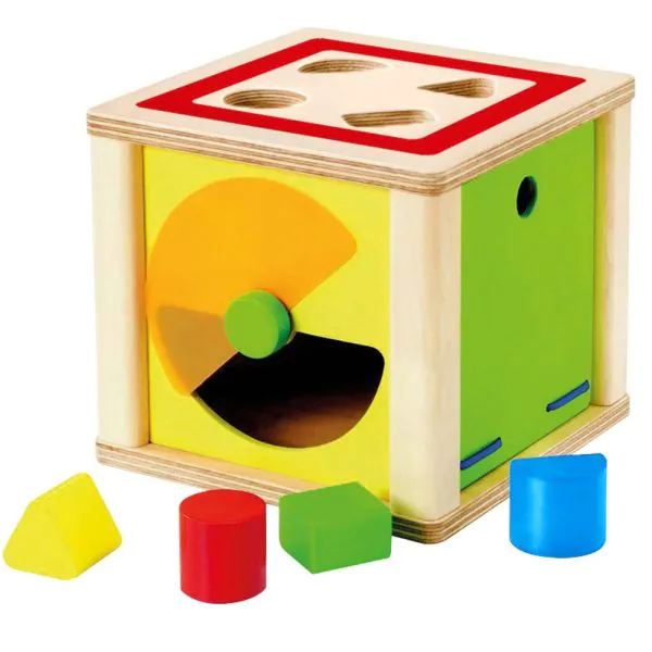 Schmidt Spiele Varianto, Sortier-und Steckspiel aus Holz, 15cm