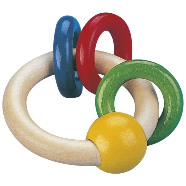 Schmidt Spiele Girondo, Greifling aus Holz, 10 cm