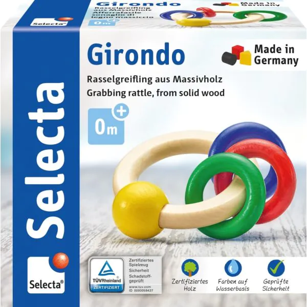 Schmidt Spiele Girondo, Greifling aus Holz, 10 cm Hotsell