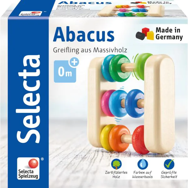Schmidt Spiele Abacus, Greifling aus Holz, 7,5 cm Schlussverkauf
