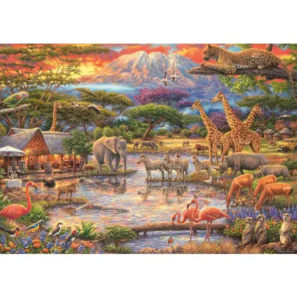 Schmidt Spiele Paradies am Kilimandscharo, 500 Teile Puzzle Günstiger Verkauf