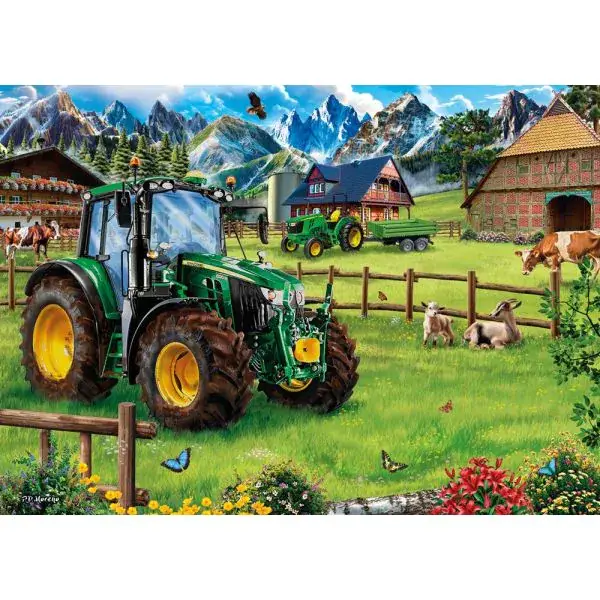 Schmidt Spiele John Deere: Alpenvorland mit Traktor 6120M, 1.000 Teile Puzzle Fabrik Onlineshop