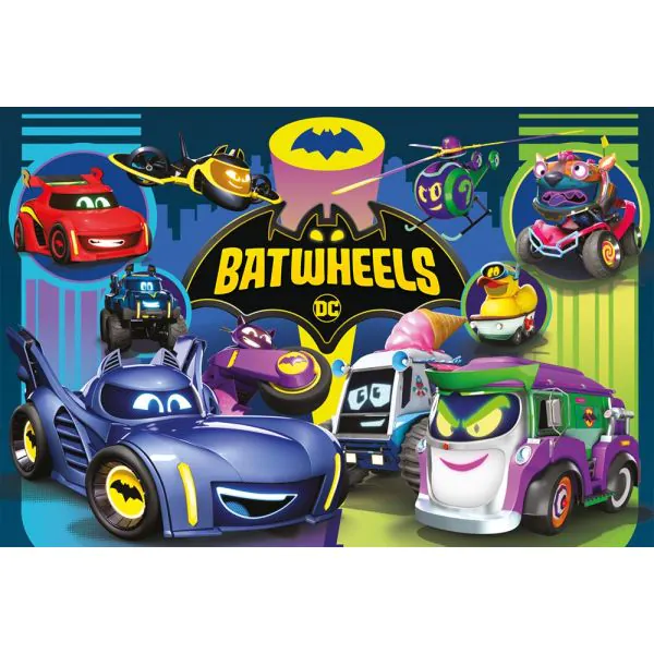 Schmidt Spiele DC Batwheels: Batmobile gegen Legion der Düser, 60 Teile Kinderpuzzle Vatertagsangebot