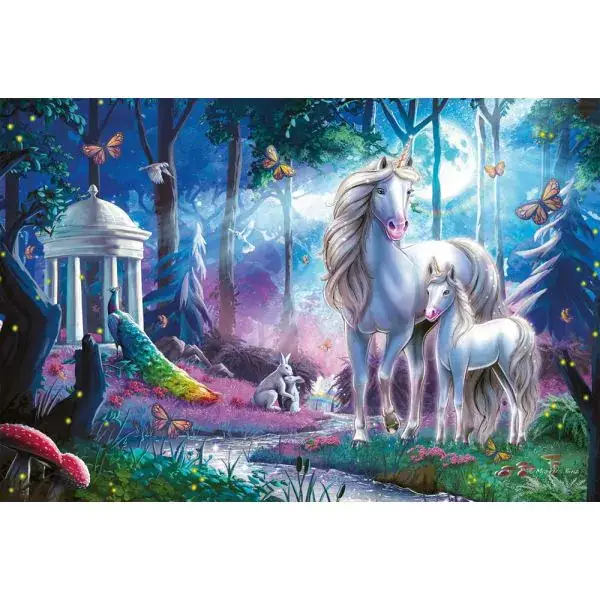 Schmidt Spiele Einhornstute mit Fohlen, 200 Teile Kinderpuzzle Jubiläumsangebot