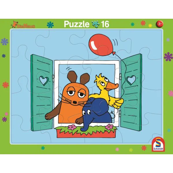 Schmidt Spiele Die Maus: 2 Kinder Rahmenpuzzle, 16 Teile/ 24 Teile Saisonale Angebote