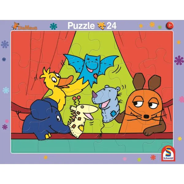 Schmidt Spiele Die Maus: 2 Kinder Rahmenpuzzle, 16 Teile/ 24 Teile Saisonale Angebote