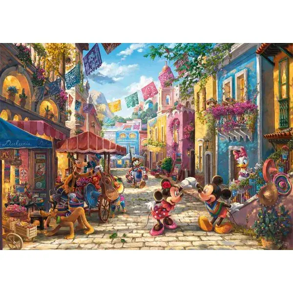 Schmidt Spiele Thomas Kinkade Studios: Disney Dreams Collection - Mickey und Minnie in Mexico, 6.000 Teile Puzzle Räumungsverkauf