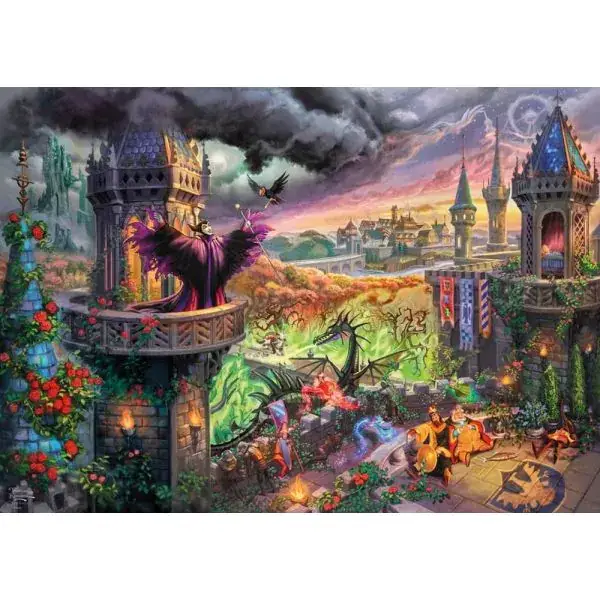 Schmidt Spiele Thomas Kinkade Studios: Disney Dreams Collection - Maleficent, 1.000 Teile Puzzle Zeitbegrenzte Promotion