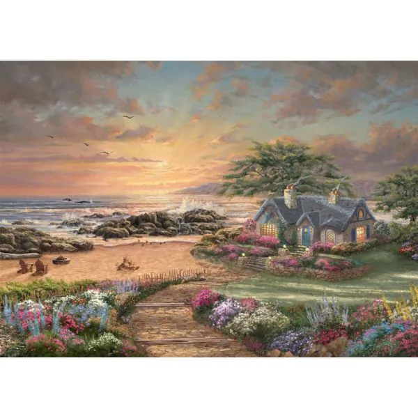 Schmidt Spiele Thomas Kinkade Studios: Seaside Cottage, 1.000 Teile Puzzle Speichern exportieren