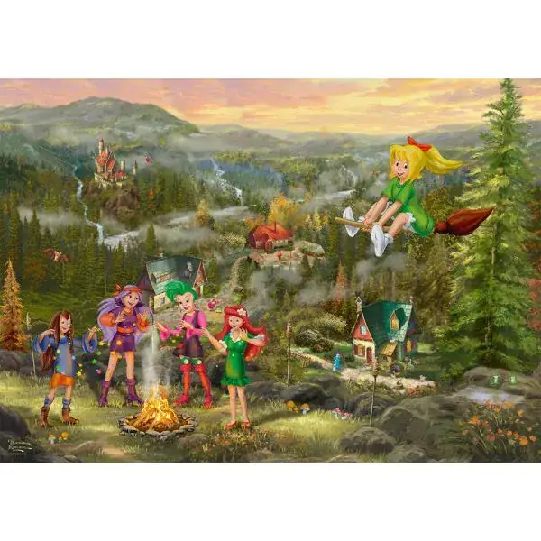 Schmidt Spiele Thomas Kinkade Studios: Bibi Blocksberg – Junghexentreffen, 1.000 Teile Puzzle Hotsell