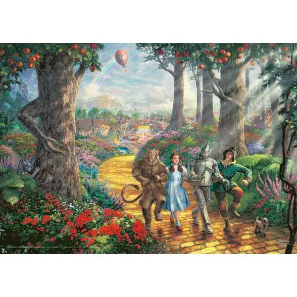 Schmidt Spiele Thomas Kinkade Studios: Der Zauberer von Oz, Warner Bros. - Follow the Yellow Brick Road, 1.000 Teile Puzzle Günstiger Verkauf