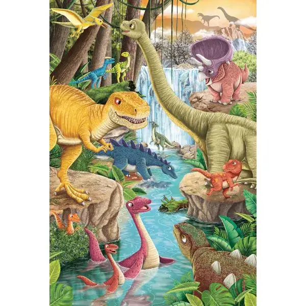 Schmidt Spiele Spaß mit Dinosauriern, 3x 24 Teile Kinderpuzzle Weihnachtsangebot