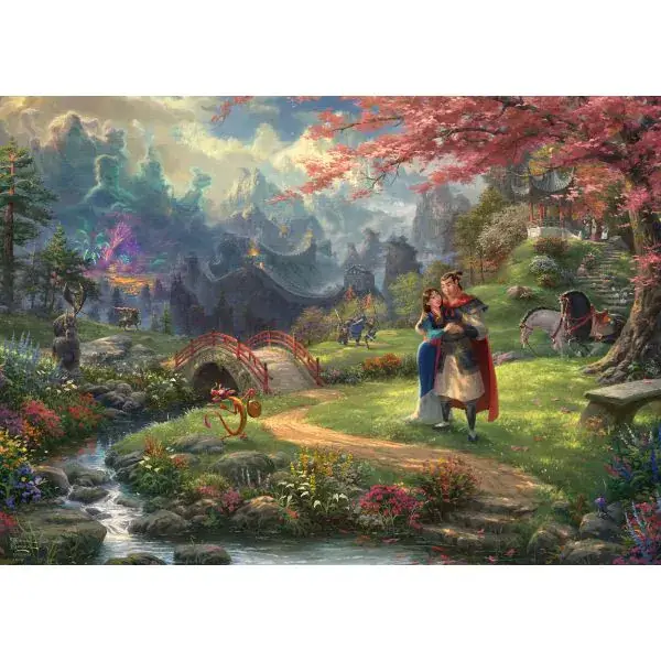 Schmidt Spiele Thomas Kinkade Studios: Disney Dreams Collection - Mulan, 1.000 Teile Puzzle Jubiläumsangebot