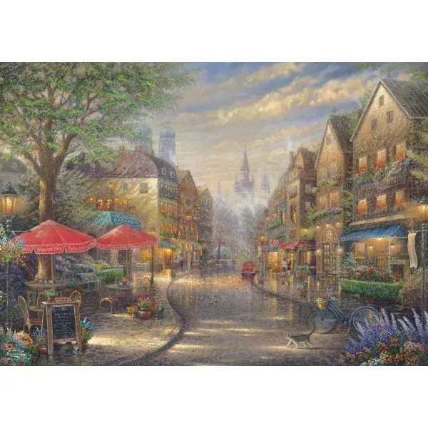 Schmidt Spiele Thomas Kinkade Studios: Café in München, 1.000 Teile Puzzle Heißer Verkauf