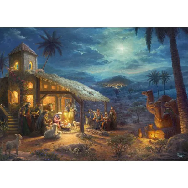 Schmidt Spiele Thomas Kinkade Studios: Spirit, Jesu Geburt, 1.000 Teile Puzzle Top Angebot