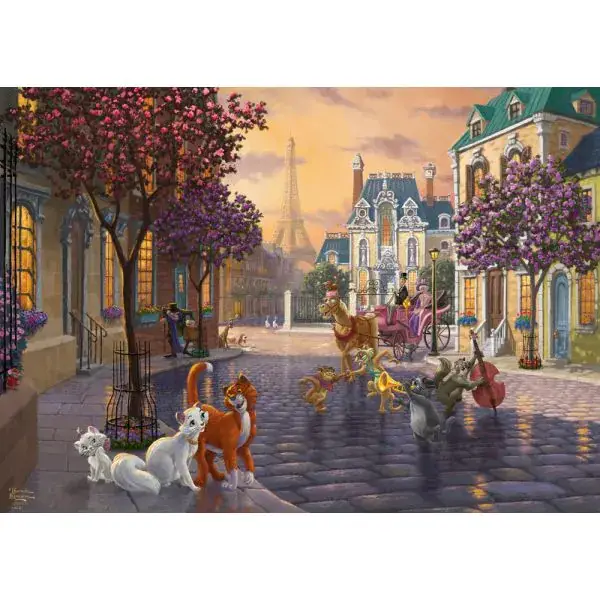 Schmidt Spiele Thomas Kinkade Studios: Disney Dreams Collection - The Aristocats, 1.000 Teile Puzzle Große Rabatte