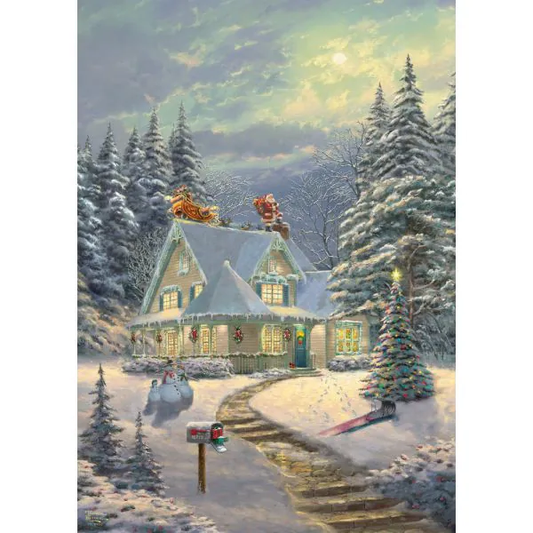 Schmidt Spiele Thomas Kinkade Studios: Am Heiligabend, 1.000 Teile Puzzle Saisonale Angebote